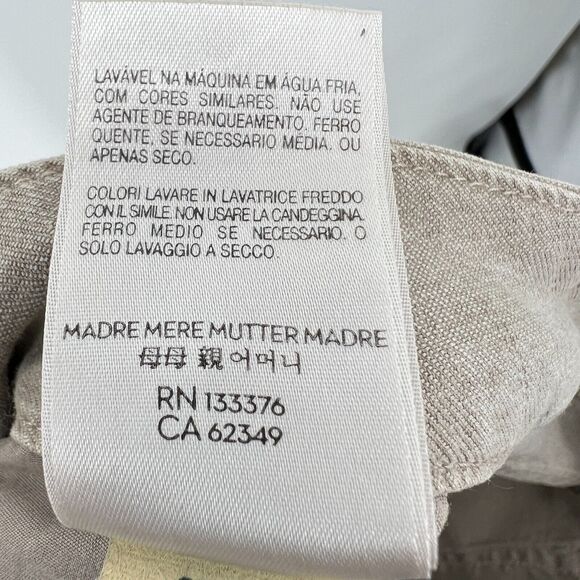 Mother The Looker Ankle Fray in So Far Gone Tan Straight Leg Women's 28 - Picture 13 of 16